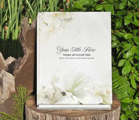 Lily Funeral Guest Book