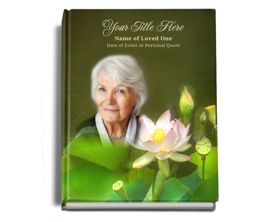 Lotus Memorial Funeral Guest Book