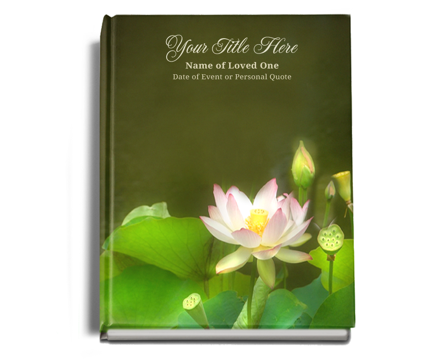 Lotus Memorial Funeral Guest Book