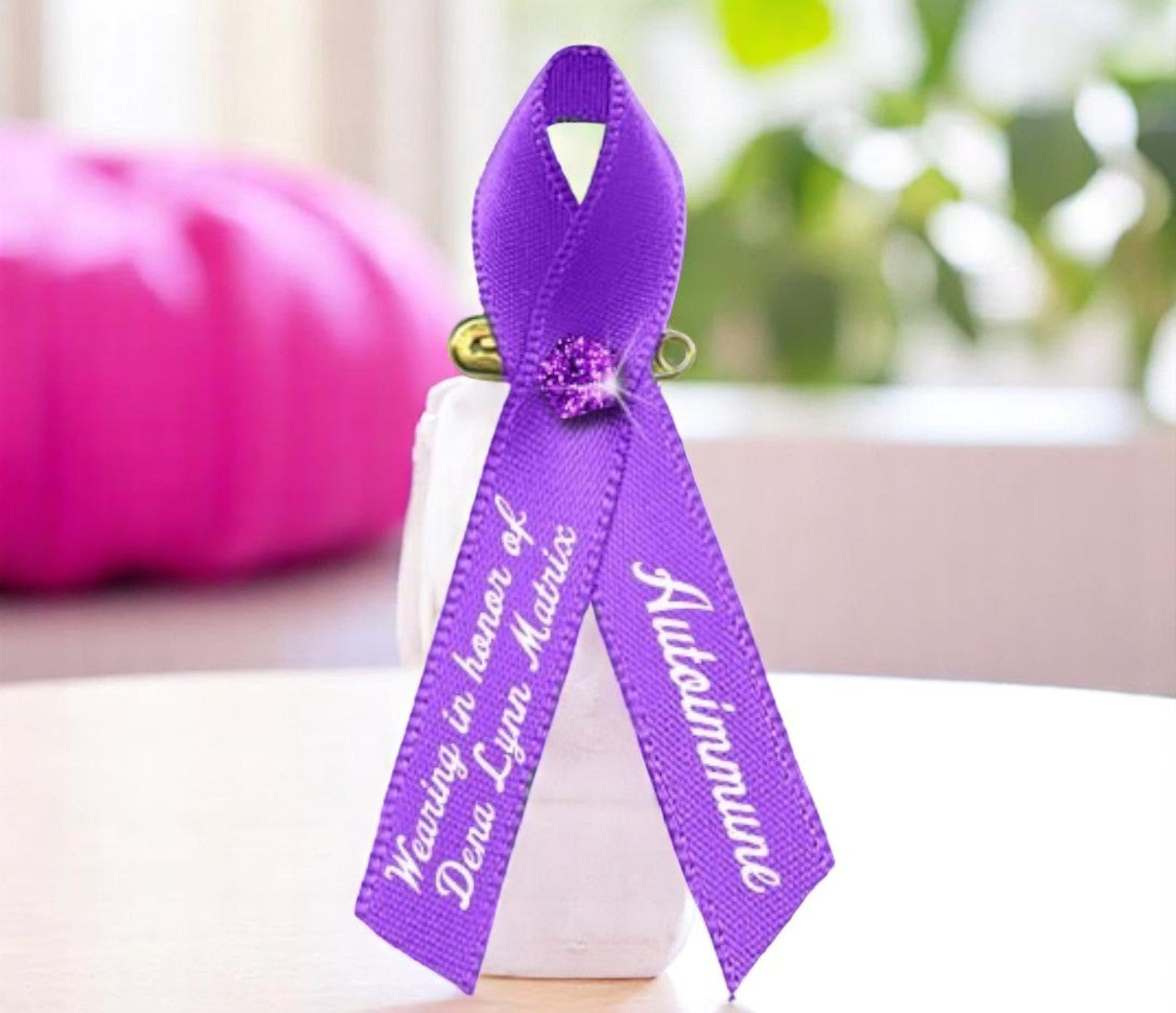 Lupus Awareness Ribbons | Purple Ribbon – Funeral Program-Site Funeral ...