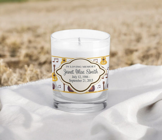 Marcus Personalized Votive Memorial Candle - The Funeral Program Site
