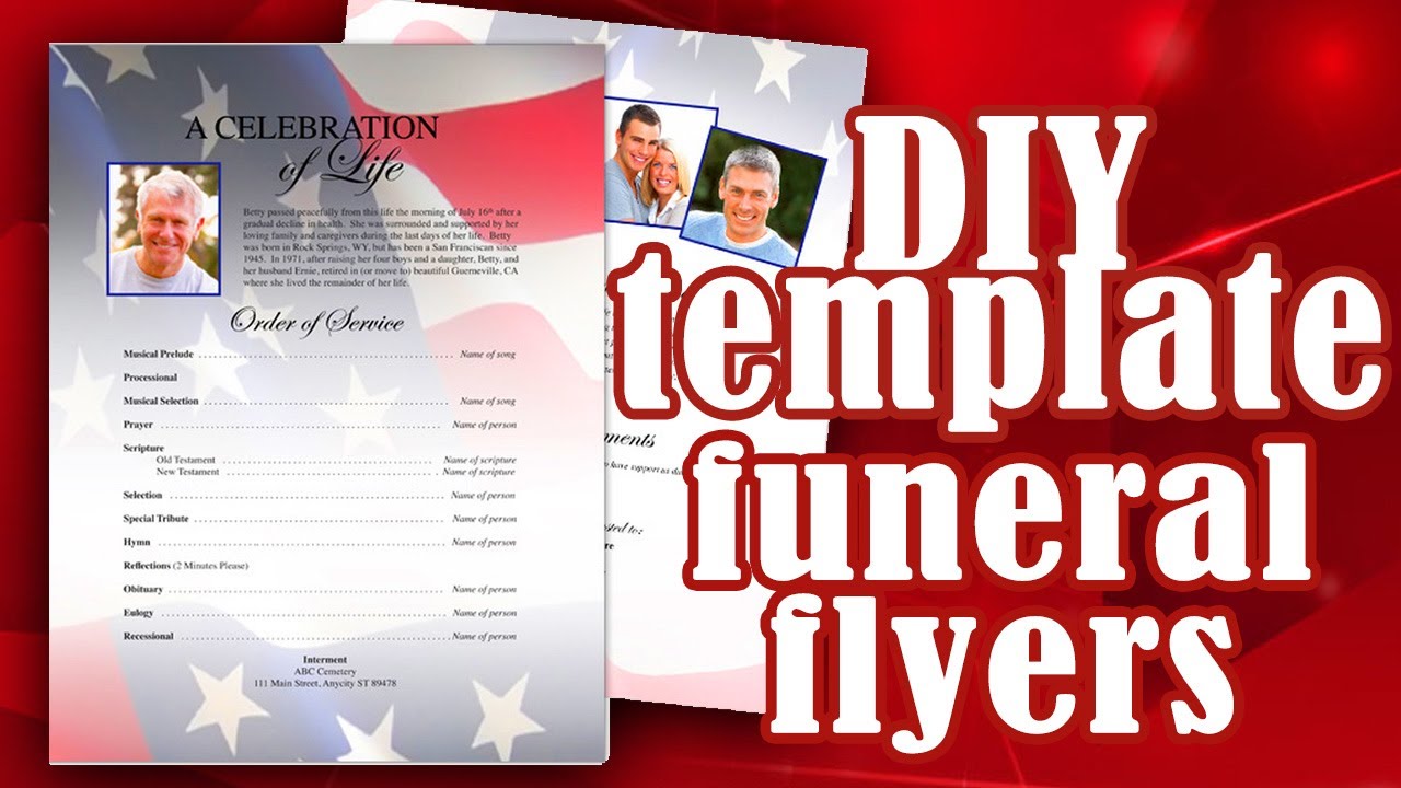 Load video: funeral flyers