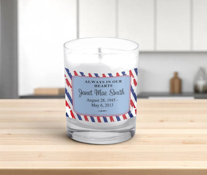 Veteran Personalized Votive Memorial Candle