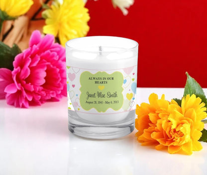 Carolina Personalized Memorial Votive Candle