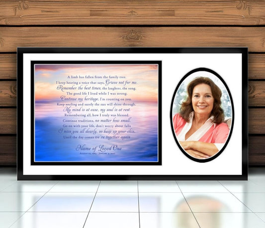 Dusk Memorial Plaque With Poem