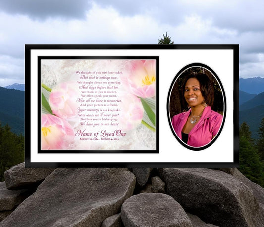 US Flag Memorial Plaque With Poem