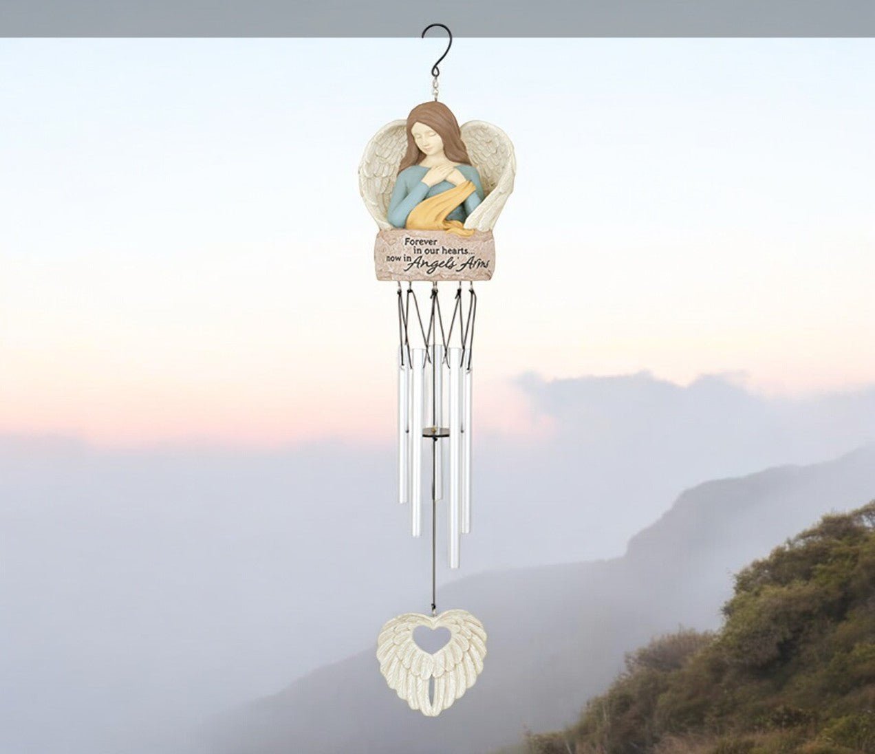 Memorial Wind Chime Mom Guardian Angel - Funeral Program - Site Funeral Programs & Templates