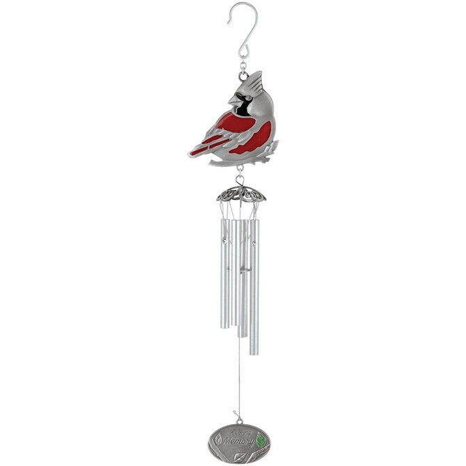 Memorial Wind Chime Pewter Cardinal - Funeral Program - Site Funeral Programs & Templates