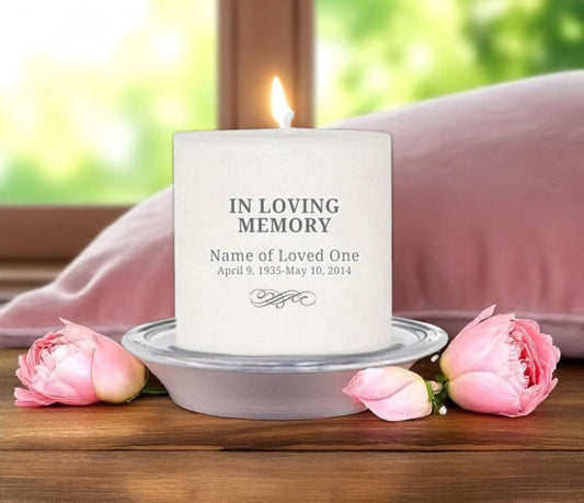 Simple Personalized Small Wax Candle