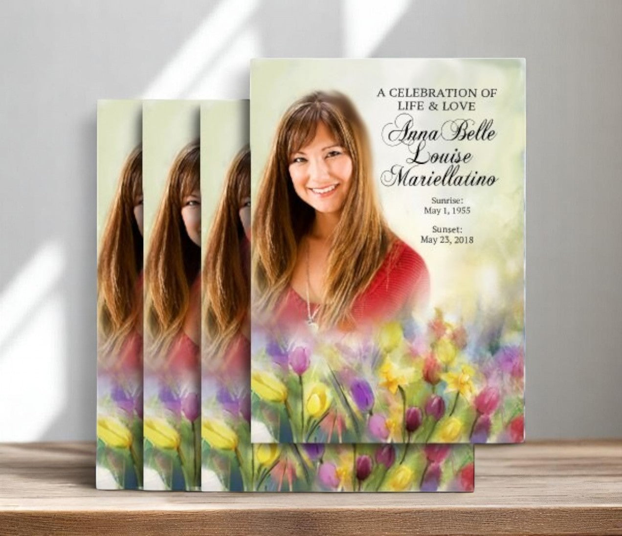Water Lilies Memorial Card Design & Print (Pack of 50)