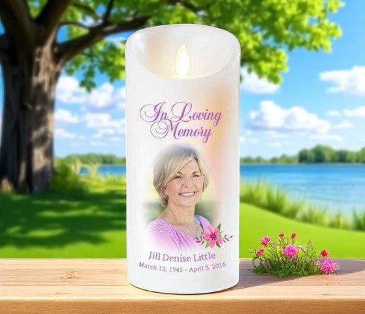 Accent Dancing Wick LED Memorial Candle