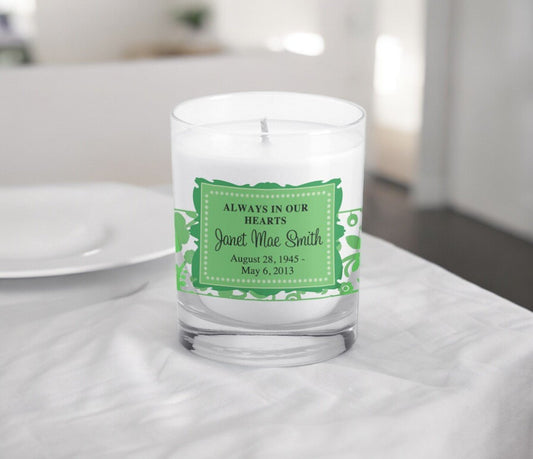 Mia Amore Personalized Votive Memorial Candle - The Funeral Program Site
