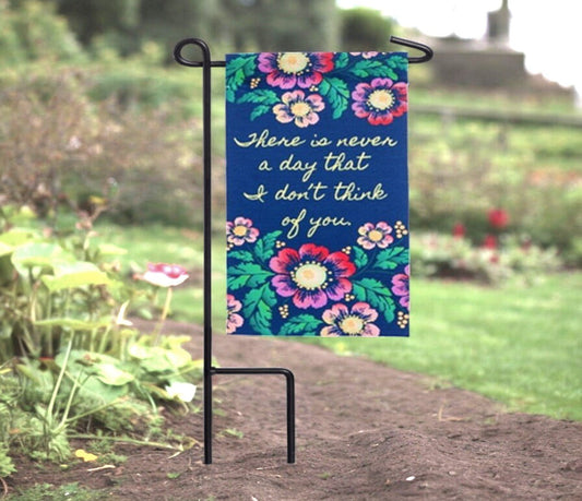 Never A Moment Memorial Garden or Cemetery Flag - Funeral Program - Site Funeral Programs & Templates