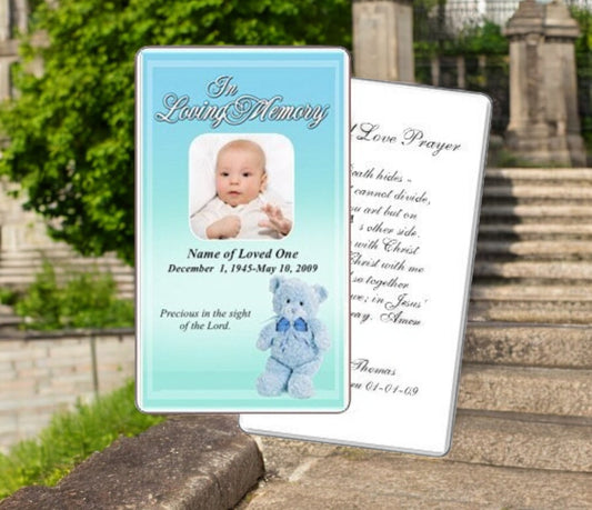 NurseryBoy Prayer Card Template