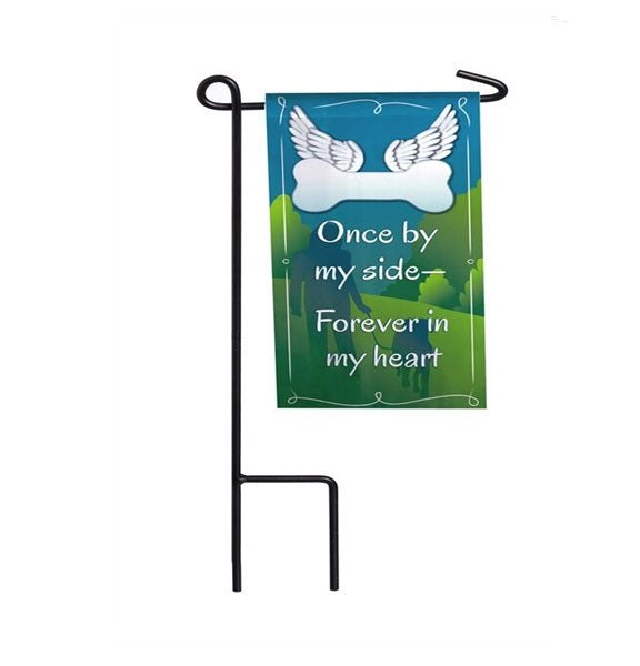 Once By Side Memorial Garden or Cemetery Flag - Funeral Program - Site Funeral Programs & Templates