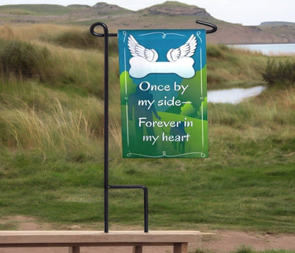 Once By Side Memorial Garden or Cemetery Flag - Funeral Program - Site Funeral Programs & Templates