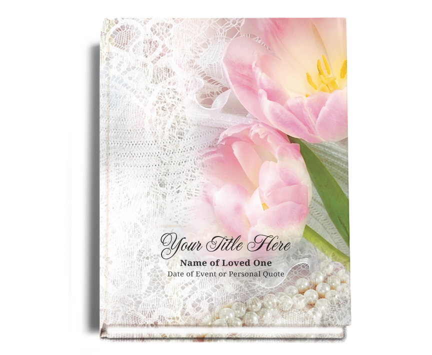 Pearls Memorial Funeral Guest Book