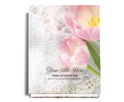 Pearls Memorial Funeral Guest Book