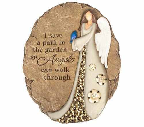 Personalized Angel Path Memorial Garden Stone - Funeral Program - Site Funeral Programs & Templates