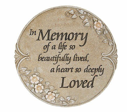 Personalized Beautiful Life Memorial Garden Stepping Stone - Funeral Program - Site Funeral Programs & Templates