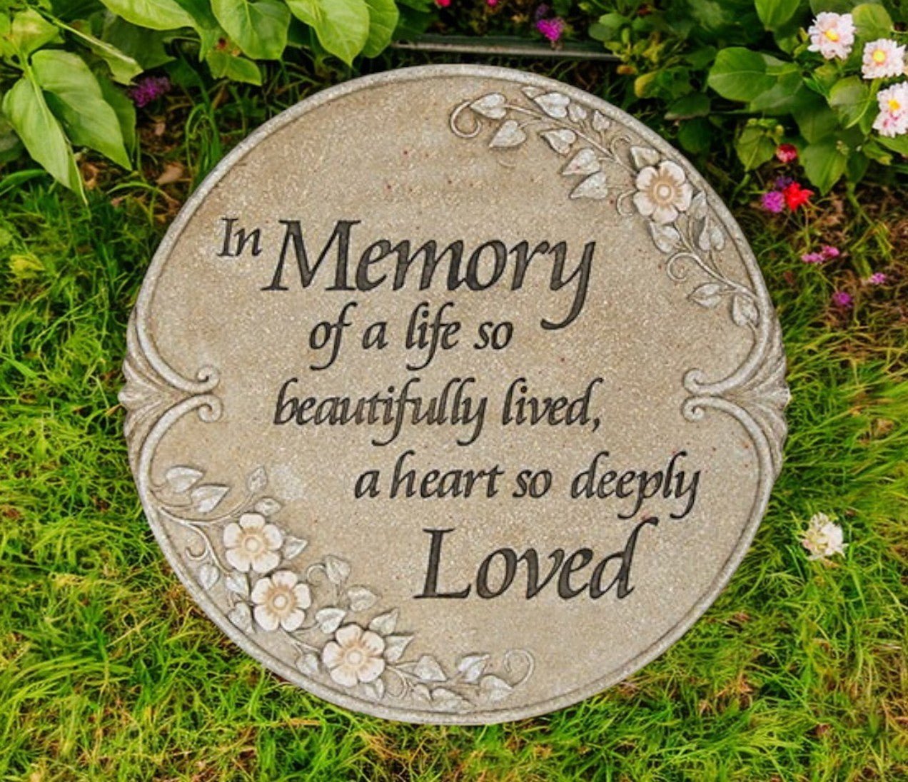 Personalized Beautiful Life Memorial Garden Stepping Stone - Funeral Program - Site Funeral Programs & Templates