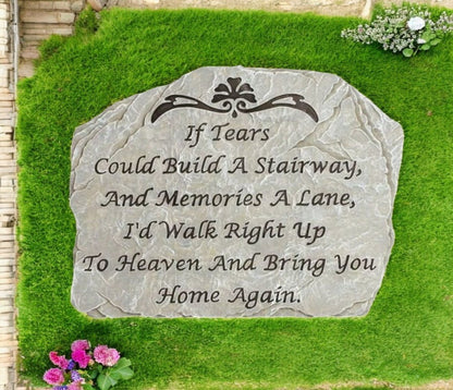 Personalized Build A Stairway Memorial Garden Stepping Stone - Funeral Program - Site Funeral Programs & Templates