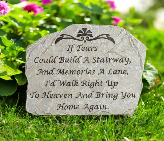 Personalized Build A Stairway Memorial Garden Stepping Stone - Funeral Program - Site Funeral Programs & Templates