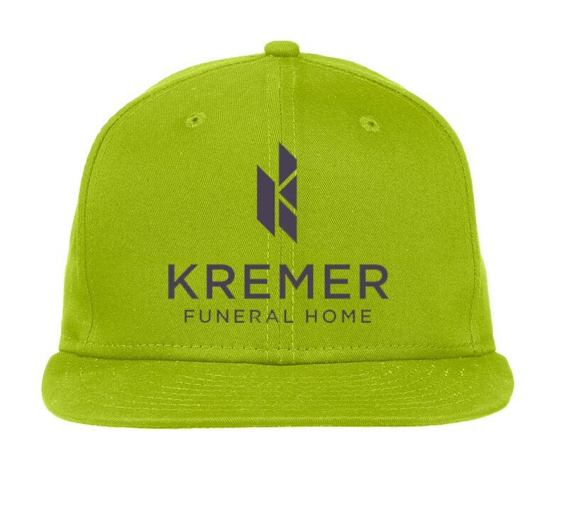 Personalized Funeral Home Logo Flat Bill Baseball Cap - The Funeral Program Site