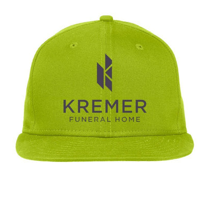 Personalized Funeral Home Logo Flat Bill Baseball Cap - The Funeral Program Site