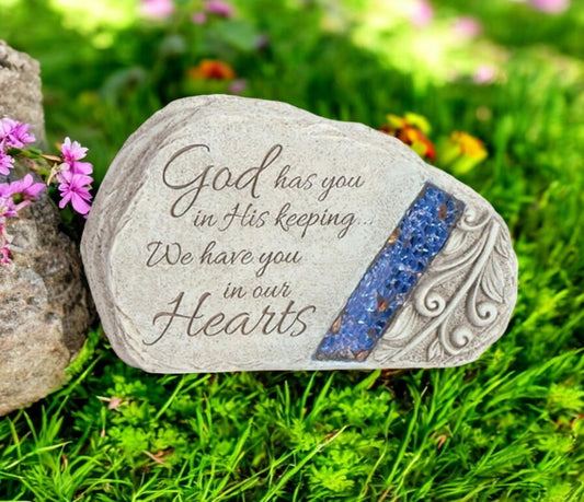 Personalized God's Keeping Glow In The Dark Memorial Stone - Funeral Program - Site Funeral Programs & Templates
