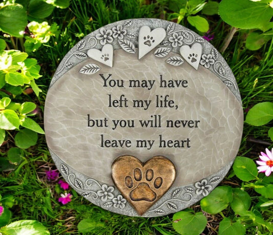 Personalized Left Me Memorial Garden Stepping Stone - Funeral Program - Site Funeral Programs & Templates
