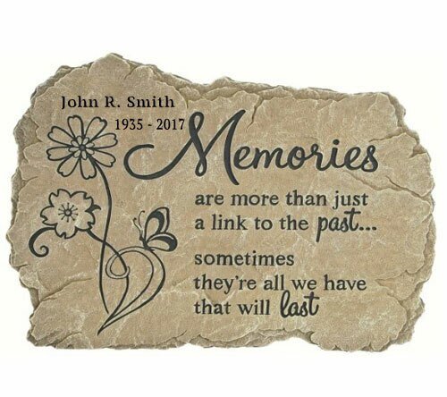 Personalized Memories Memorial Garden Stepping Stone - Funeral Program - Site Funeral Programs & Templates