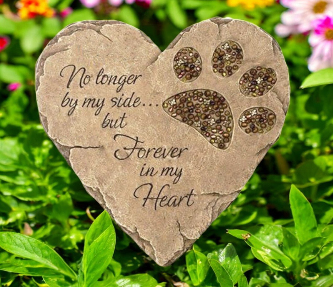 Personalized No Longer Memorial Garden Stepping Stone - Funeral Program - Site Funeral Programs & Templates