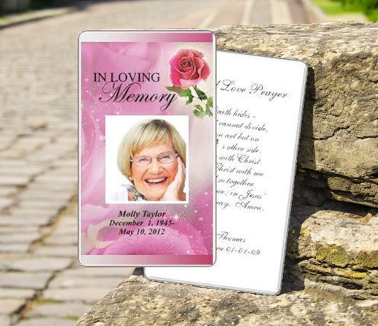Petals Prayer Card Template