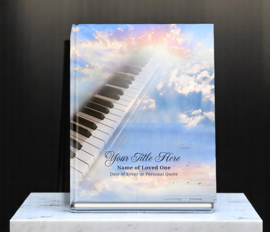 Ivory Funeral Guest Book