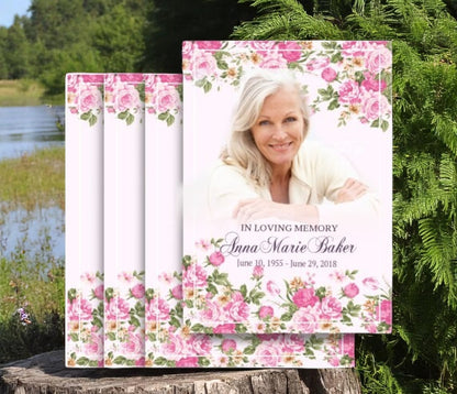 Full Bloom Memorial Card Design & Print (Pack of 50)