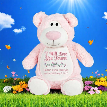 Pink Teddy Bear Stuffed Animal Memorial Urn