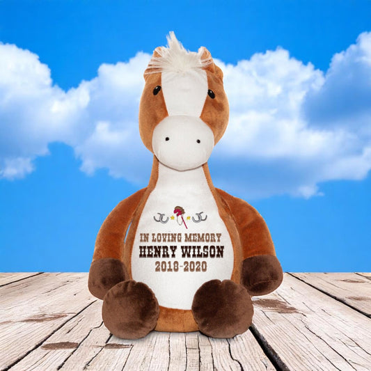 Pony Horse Stuffed Animal Memorial Urn