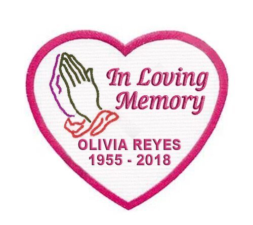 Praying Hands Heart Embroidered In Loving Memory Of Patch - Funeral Program - Site Funeral Programs & Templates