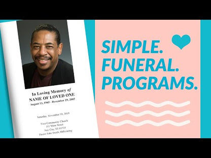 A HomeGoing Celebration Funeral Program Template – Funeral Program-Site ...
