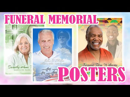 Bamboo Funeral Memorial Poster Portrait