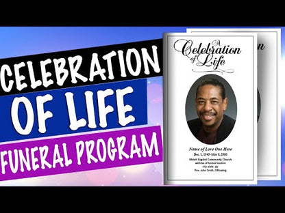 Classic Funeral Program Template