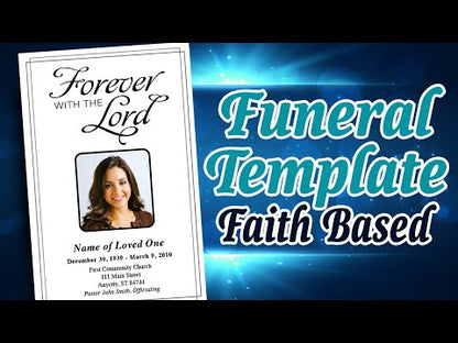 Forever Funeral Program Template