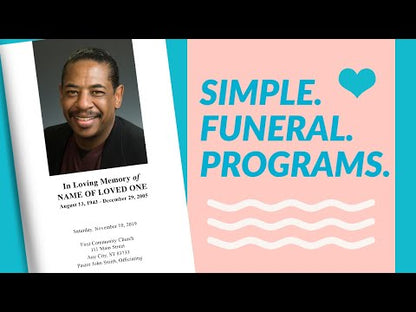 Simple Funeral Program Template