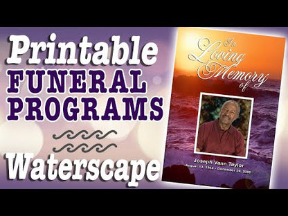 Caribbean Funeral Program Template