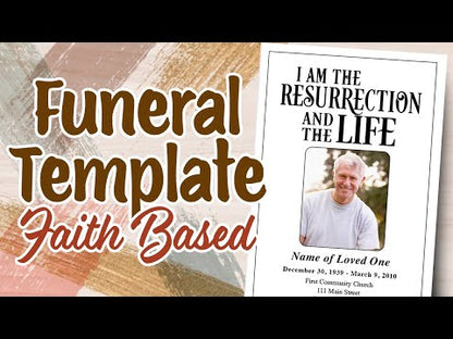 Adoration Funeral Program Template