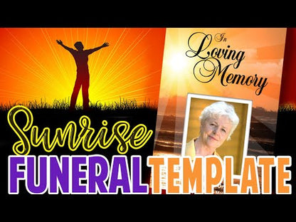 Sunrise Funeral Program Template