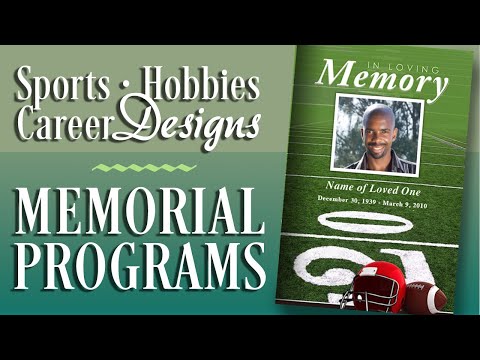 Patchwork Funeral Program Template