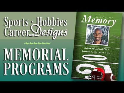 Bowling Funeral Program Template