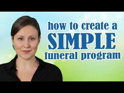 Loving Funeral Program Template